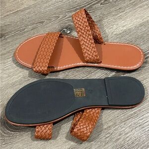 Brown Slide On Sandal 
Size: 42 (10) womans